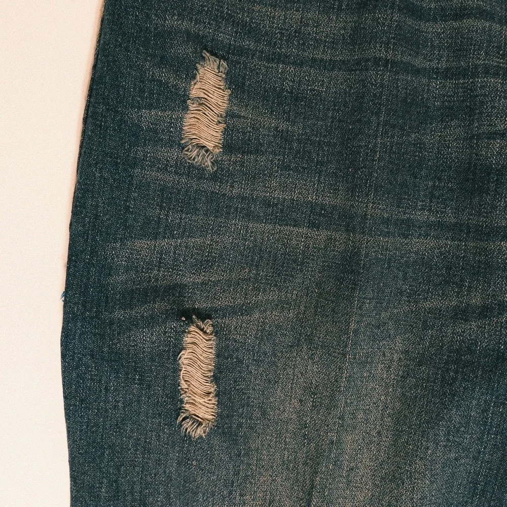 True Religion Ricky Super T Flap Jeans Men's Size 38 Black Denim White Stitch